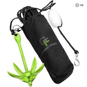 NIB Marine Anchor, 3.5 lb Folding Anchor, Grapnel Kayak Anchor Kit